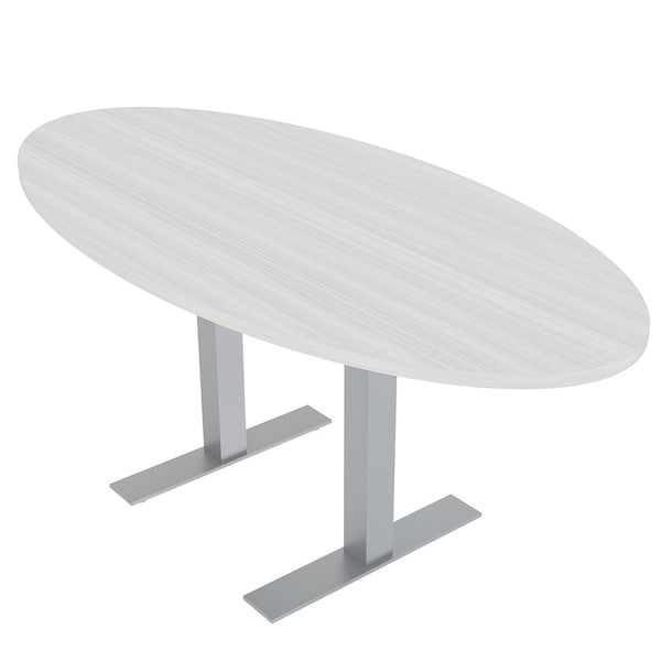 33.5 in W, 69.5 in L, 29 in H, Engineered Wood Top, White